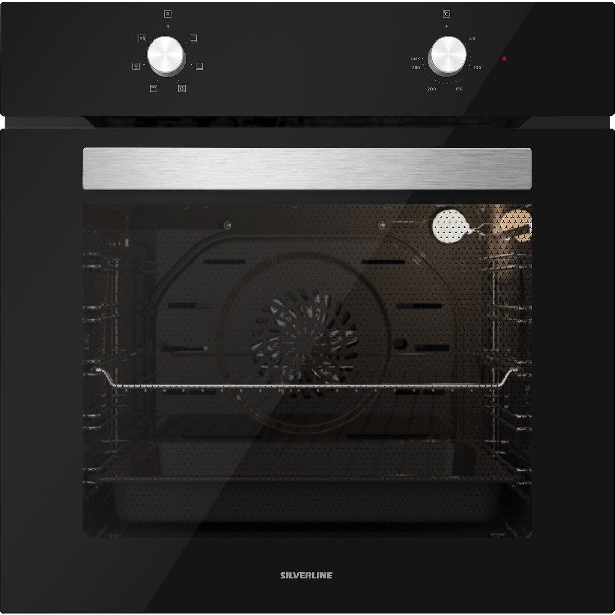 Silverline BO6501B01 - CS5343B01 - 3490 Oslo Siyah Ankastre Set