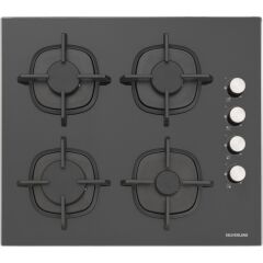 Silverline BO6504B01 - CS5343B01 - 3457 Soho 60 Siyah Cam Ankastre Set