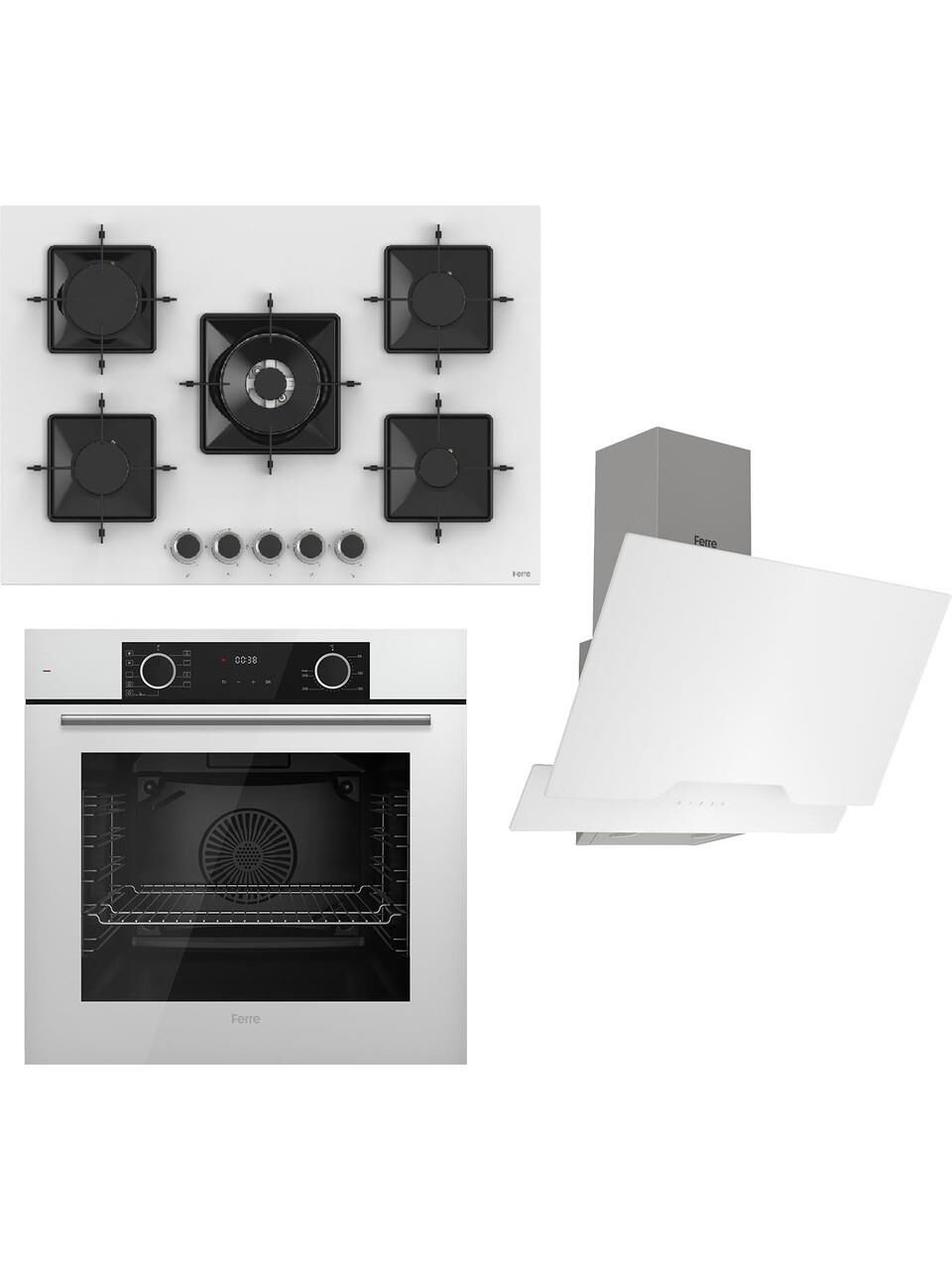 Fryart Ss Serisi Beyaz Set (SS036 + XE63CB +D064 )