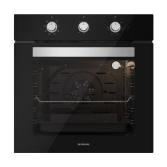 Silverline BO6503B01 - CS5343B01 - 3457 Soho 60 Siyah Cam Ankastre Set