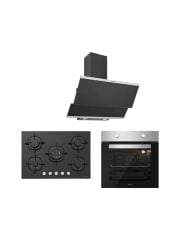 Silverline BO6501X01 - CS5365B01 - 3420 Classy 60 Siyah Ankastre Set