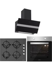 Silverline BO6501X01 - CS5349B01 - 3472 Bold 60 Siyah Ankastre Set