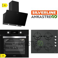 Silverline BO6504B01 - CS5335B01 - 3457 Soho Siyah Ankastre Set
