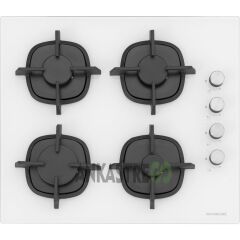 Silverline BO6502W02 - CS5343W01 - 3420 Classy 60 Beyaz Cam Ankastre Set