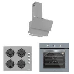 Silverline BO6503S01 - CS5343S01 - 3420 Classy 60 cm Gri Ankastre Set