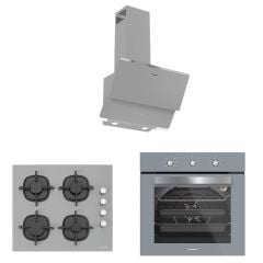 Silverline BO6503S01 - CS5343S01 - 3420 Classy 60 cm Gri Ankastre Set