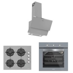 Silverline BO6503S01 - CS5343S01 - 3420 Classy 60 cm Gri Ankastre Set