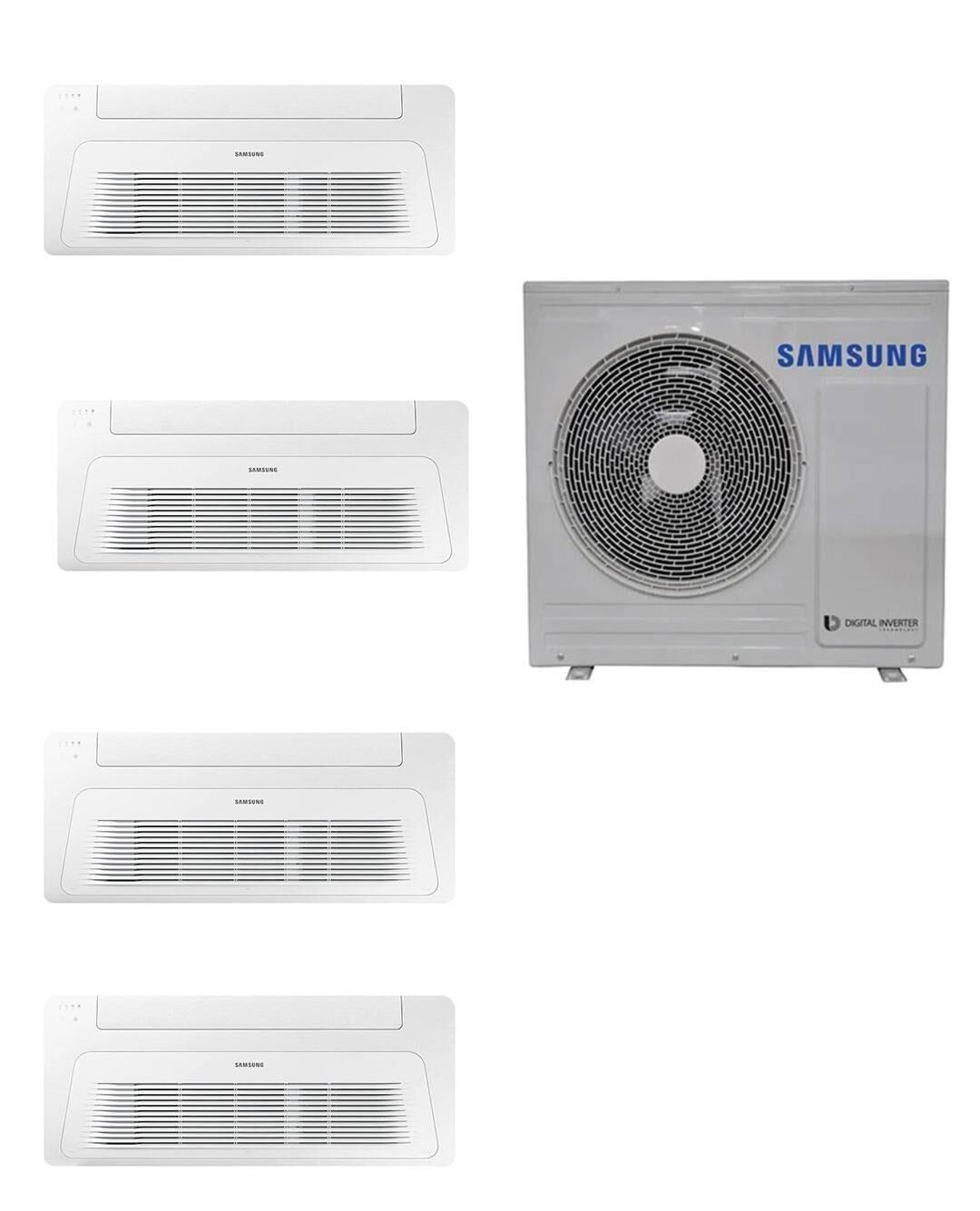 Samsung Wind Free Multi Tek Yön Kaset 1+4 Sistem (AJ080TXJ4KH/EA) 9+9+9+12 Btu 8 kw Dış Ünite