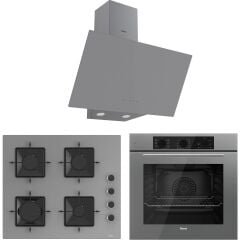 Ferre Elegant Line Basic Gri Ankastre Set ( QBL62CPR-SS208-D079 )