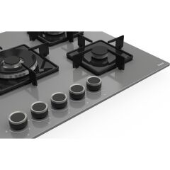 Ferre Ss Serisi Gri 5 Gözlü Ankastre Set ( QBL62CPR-SS038-D082 )