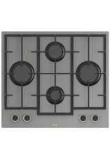 Ferre Fryart & SteamArt Gri Cam Ankastre Set D088 - LN388 Döküm ızgaralı Önden Düğmeli Ocak - XE64CPR Buharli fırın