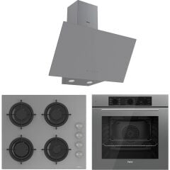 Ferre Soft Line Basic Gri Ankastre set ( QBL62CPR-CS208-D079 )