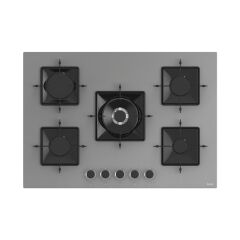 Ferre Ss Serisi Gri 5 Gözlü Ankastre Set ( QBL62CPR-SS038-D082 )