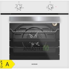 Silverline 2'li BO6501W01 - CS5335W01 Beyaz Cam Ankastre Set