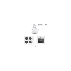 Silverline 3'lü Beyaz Cam Ankastre Set (3490 Oslo 60 BEYAZ+CS5335W01+BO6502W02)
