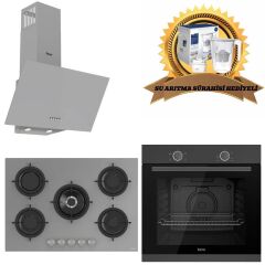 Ferre Gri Cam Ankastre set D088 - RS038 - XE61MPL (Hediyeli)
