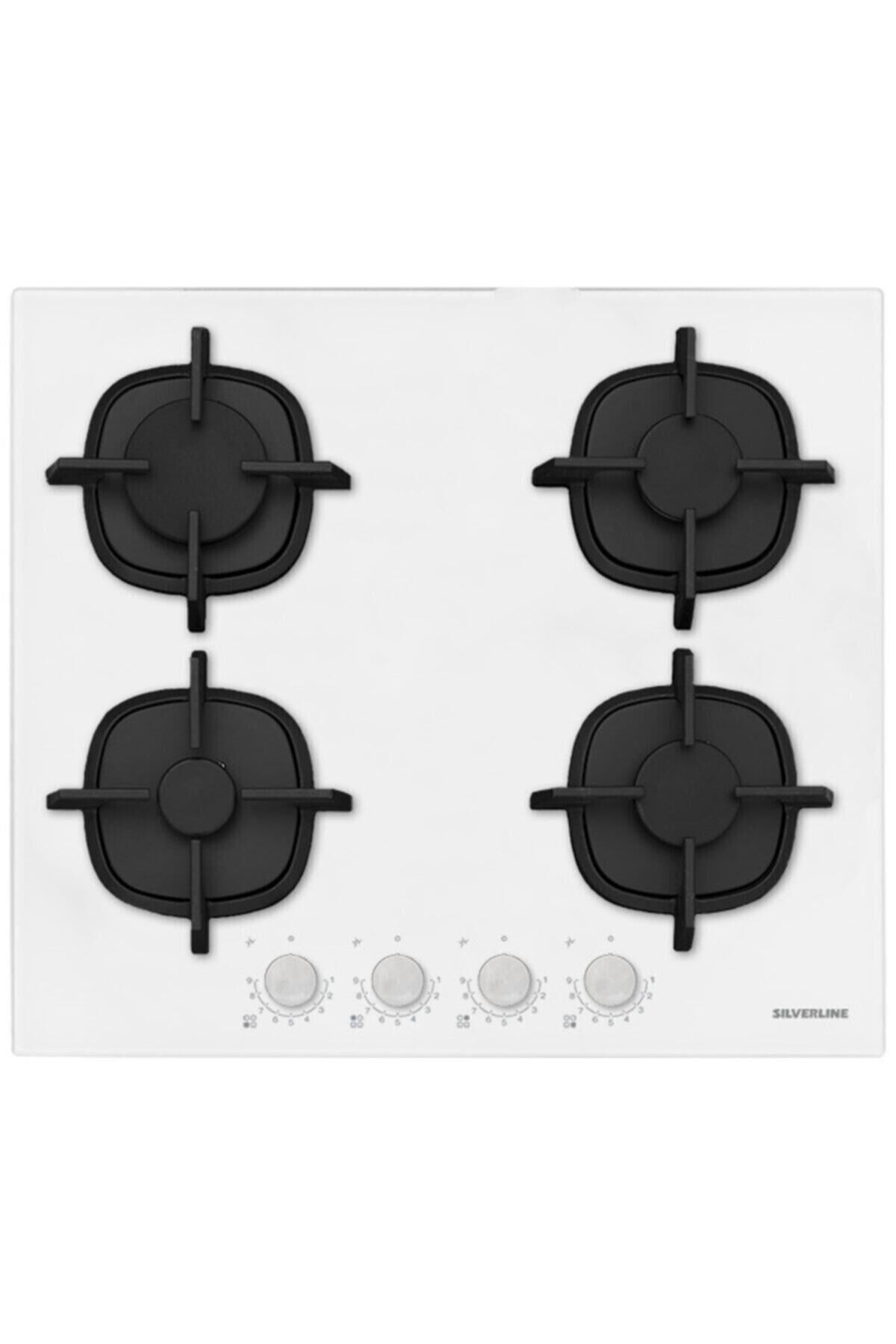 Silverline Cs5427w01 Beyaz Cam 9 Kademeli Ankastre Ocak