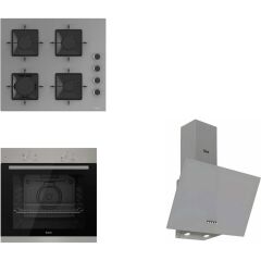 Ferre Pure Ss Serisi Gri Cam Ankastre Set D088 - SS208 - XE61MDV