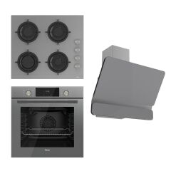 Ferre Flowart Serisi Gri Set cs208 + Qms63cpr +d082