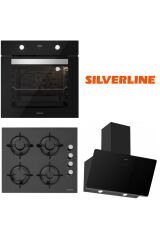 Silverline Siyah Cam Ankastre Set BO6502B01 - CS5349B01 - 3457 Soho