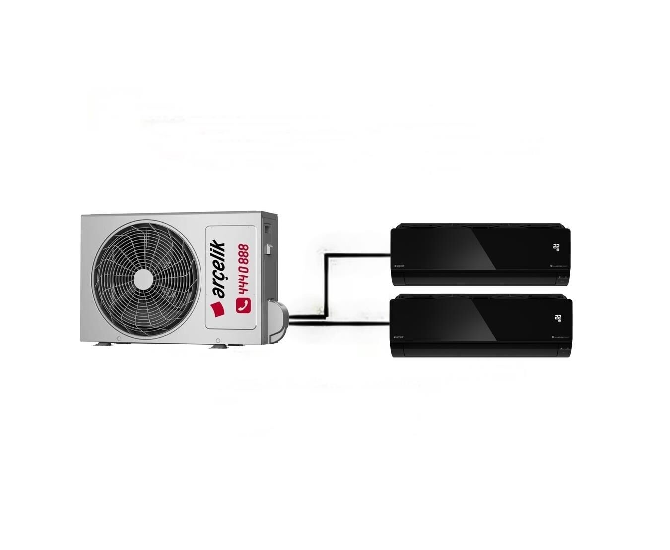 Arçelik Mirror Multi Duvar Tipi 2+1 İnverter 12+18 24000Btu Klima