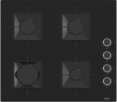 Ferre Fryart Ss Serisi Siyah Set (SS205 + XE63CS +D086 ) - Kare Emaye Izgara