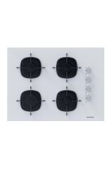 Silverline 2'li Beyaz Cam Ankastre Set 3420 Classy 60 cm -Cs5665w01 65cm Cam Ocak