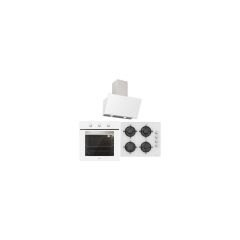 Silverline BO6503W01 - CS5349W01 - 3457 Soho 60 Beyaz Cam Ankastre Set