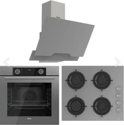 Ferre Fryart Hava Fritözü Fonksiyonlu Ankastre Set Gri (D065 + CS208 + XE63CPR)