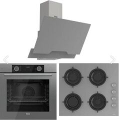 Ferre Fryart Hava Fritözü Fonksiyonlu Ankastre Set Gri (D065 + CS208 + XE63CPR)