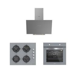 Silverline BO65E1S01 - CS5349S01 - 3481 Flam 60 Gri Ankastre Set