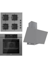 Ferre Fryart Serisi Gri Set (SS208 + QEP63CPR +D079 ) - Emaye Izgara