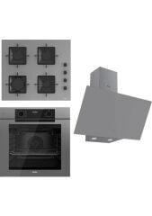 Ferre Fryart Serisi Gri Set (SS208 + QEP63CPR +D079 ) - Emaye Izgara