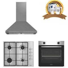 Altus İnox Ankastre Set 522 İnox Davlumbaz - 181 Gid Metal Ocak - 310 İnox Firin ( Su Aritma Sürahisi Hediyeli)