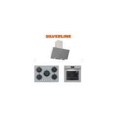 Silverline Gri Cam Ankastre Set (3457 Soho 60+CS5365S01+BO6502S02)