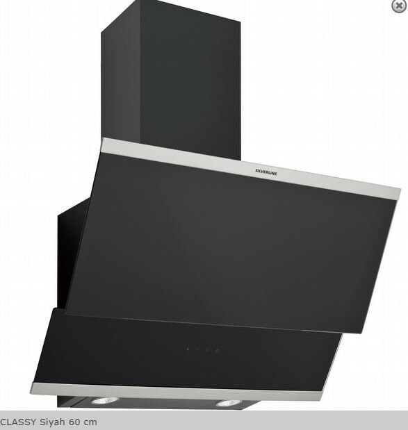 SilverLine 3420 Classy Siyah 60cm Davlumbaz
