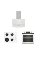 Altus Ala 322 W Fırın 189 Dw Ocak 527 W Davlumbaz Beyaz Cam Ankastre Set