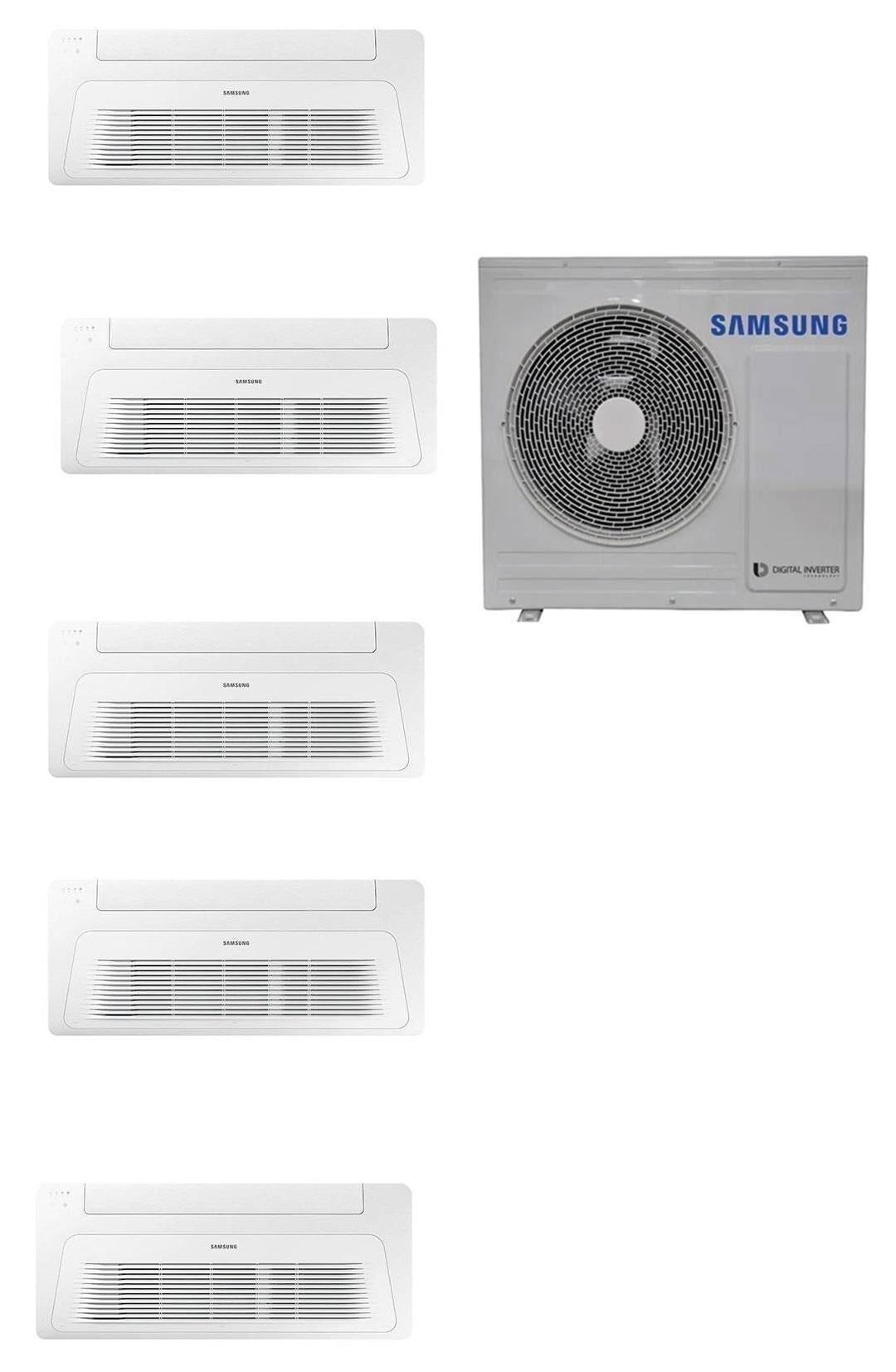 Samsung Wind Free Multi Tek Yön Kaset 1+5 Sistem (AJ100TXJ5KH/EA) 9+9+9+9+9 Btu 10 kw Dış Ünite