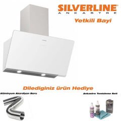 SilverLine 3457 Soho Beyaz 60cm Davlumbaz