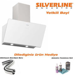 SilverLine 3457 Soho Beyaz 60cm Davlumbaz