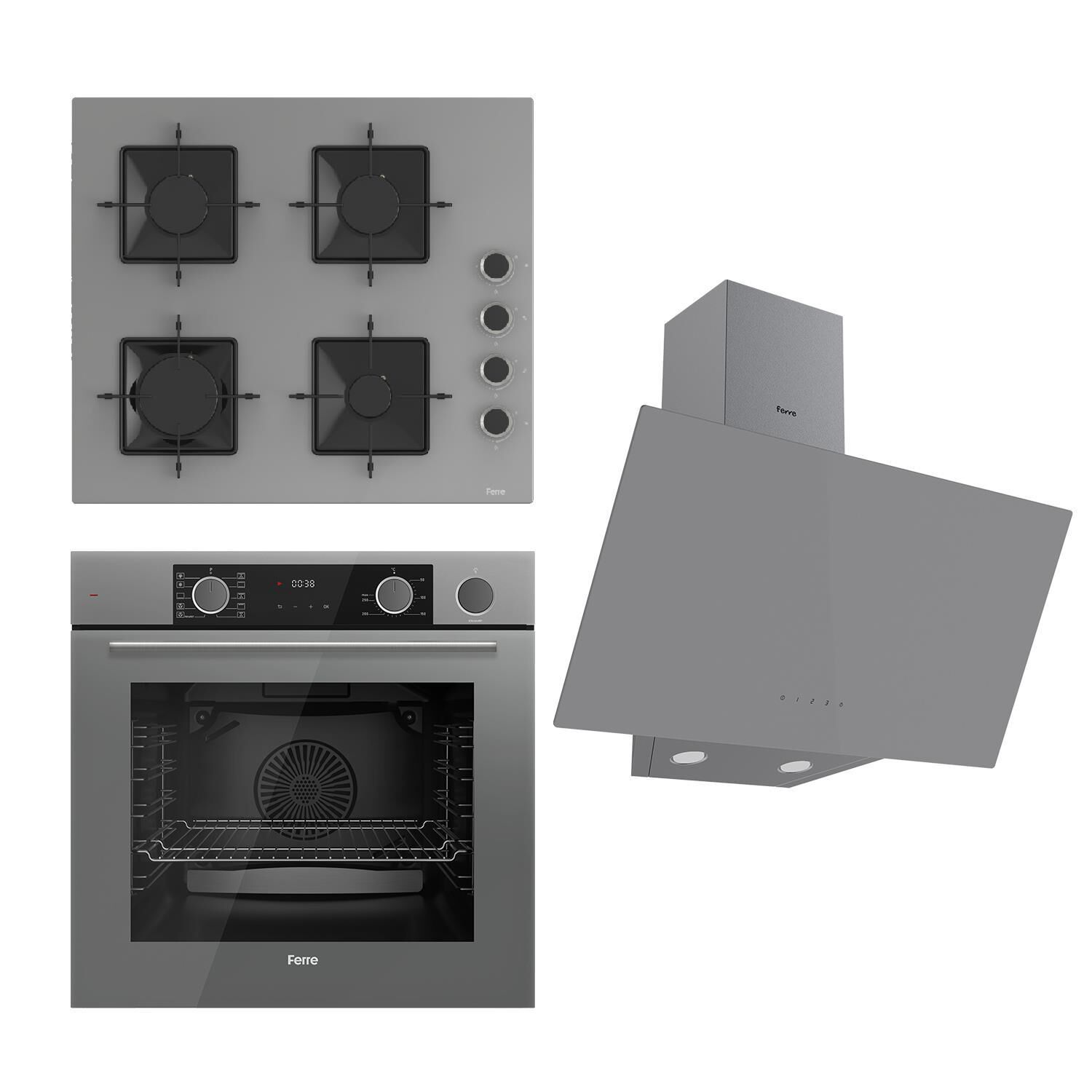 Ferre Steamart Ss Serisi Gri Set (ss208 + Xe64cpr +d079 )