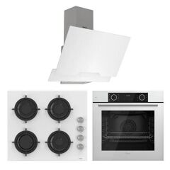 Ferre Fryart Beyaz Cam Ankastre Set