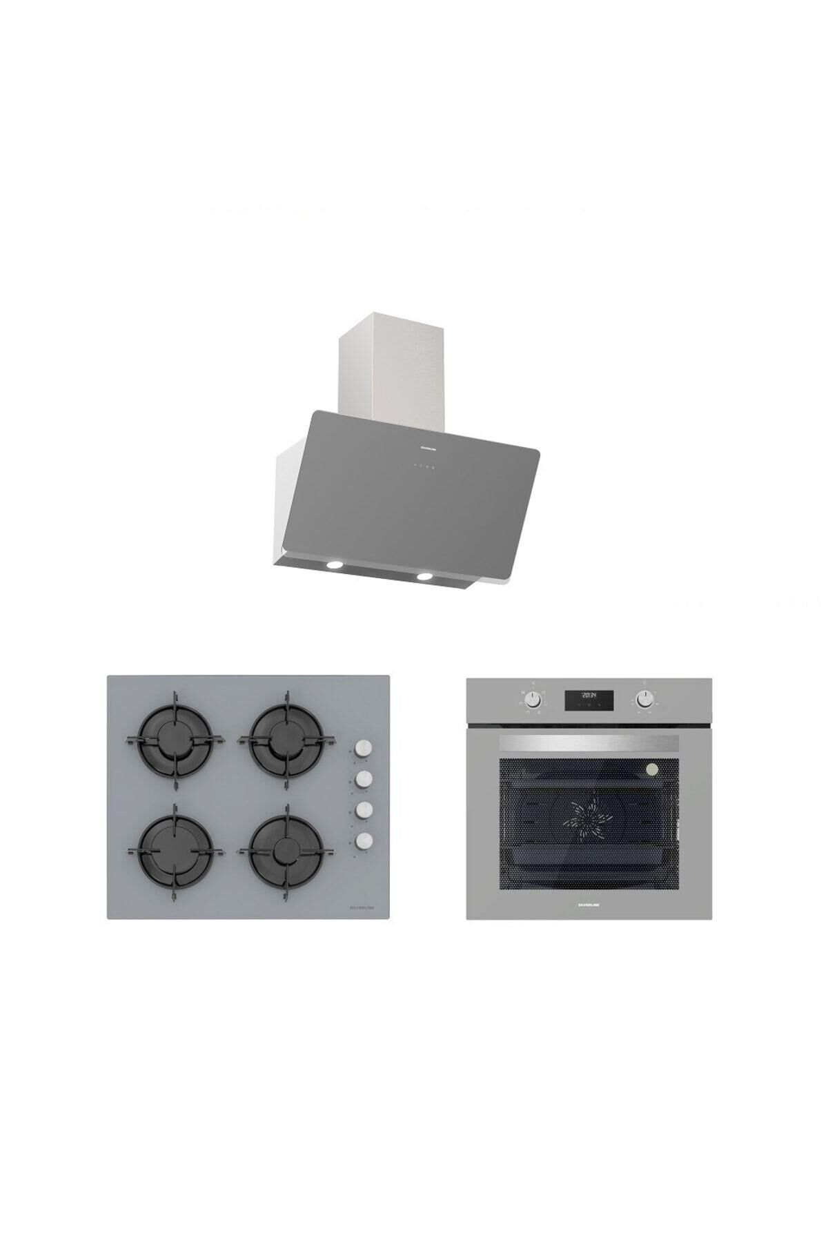 Silverline 3'lü Ankastre Set (bo6502s02-cs5335s01-3457 Soho)