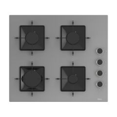 Ferre Flowart-Sılentart Serisi Gri Set (SS208 + QBL63CPR +D082-SA) - Emaye Izgara