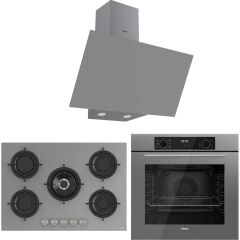 Ferre Flowart Evolis Plus Gri 3'lü Ankastre Set ( QBL63CPR-RS038-D079 )