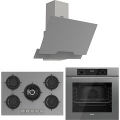 Ferre Flowart Evolis Pro Gri 3'lü Ankastre Set ( QBL63CPR-RS038-D065 )