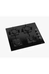 Ferre SS205 4 Gözü Gazlı Ankastre Cam Ocak - Siyah