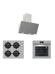 Silverline Gri Cam Ankastre Set (3457 Soho 60+cs5343s01+bo6502s02)