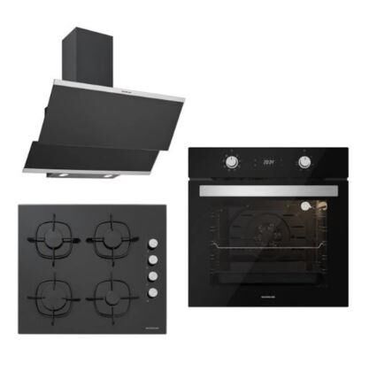 Silverline Siyah Ankastre Set 6 ( 3420b - Cs5335s01 - Bo6504b01 )