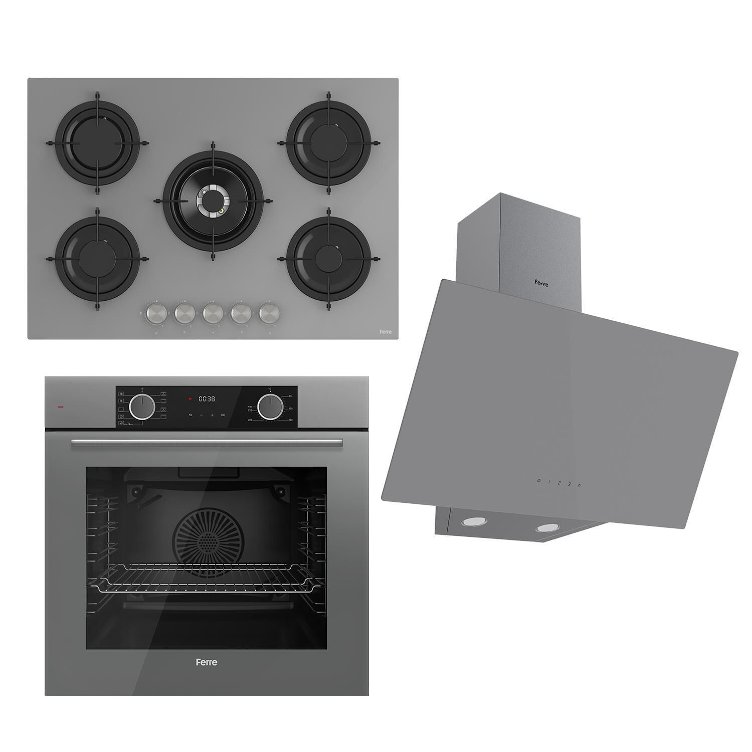 Ferre Fryart Cs Serisi Gri Set ( Rs038+ Xe63cpr + D079)